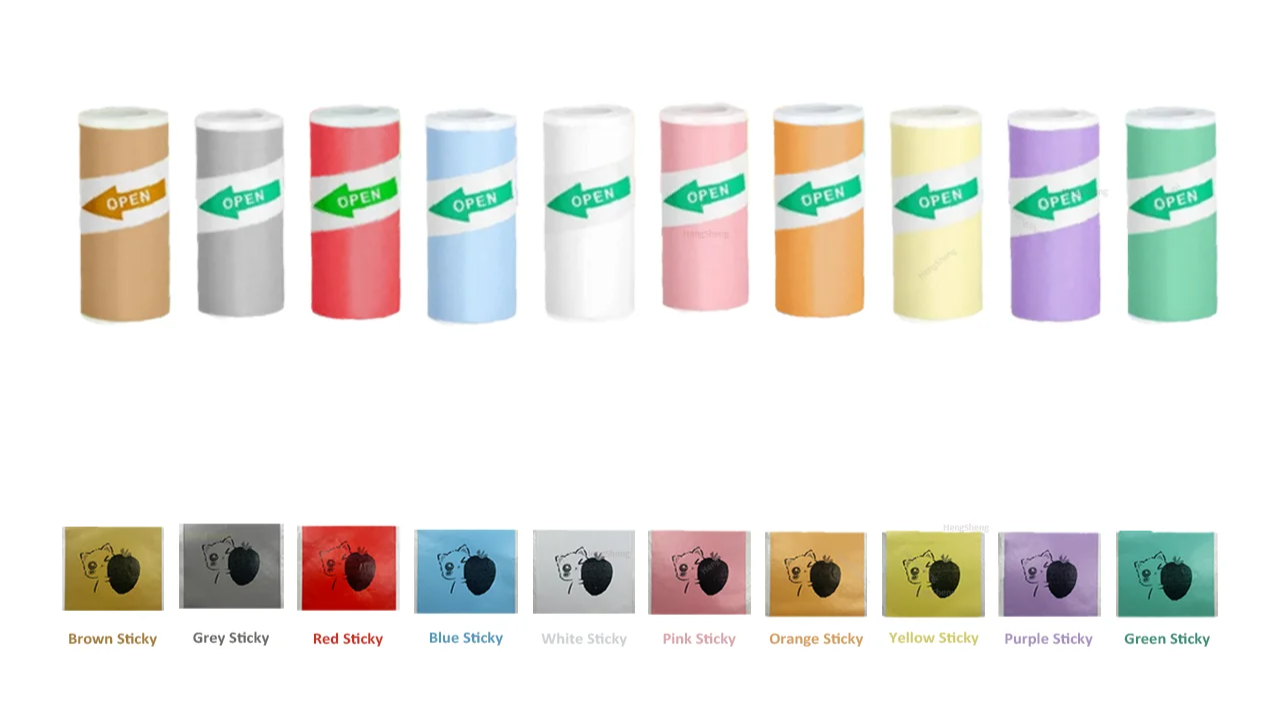 Mixed Coloured Self-Adhesive Paper