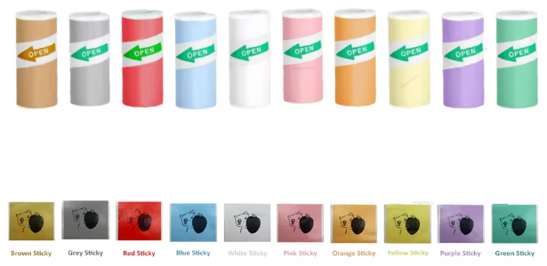 Mixed Coloured Self-Adhesive Paper