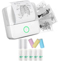 Compact Inkless Thermal Mini Sticker Printer - Bluetooth Pocket Printer for Photos and Memos - Ideal Gift for Halloween and Christmas